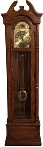 LL - Vintage Ridgeway Longcase Grandfather Clock