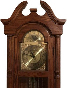 LL - Vintage Ridgeway Longcase Grandfather Clock