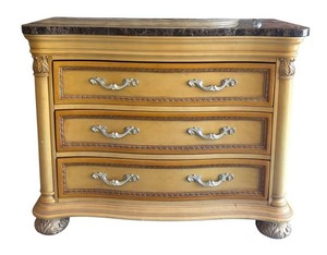 G - 3-Drawer Dresser Chest with Marble Top