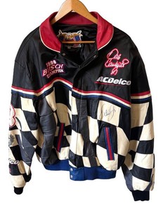 FC - Vintage Jeff Hamilton NASCAR Racing Coat -  Dale Earnhardt Jr. Signed