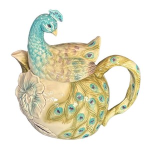 DR - Edie Rose Home Peacock Collection Figural Teapot