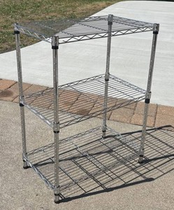 G - Wire Shelving Unit - 3-Tier Metal Storage Shelf