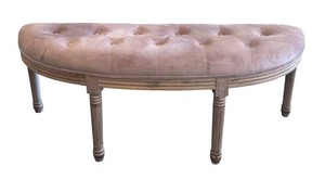 G - Poly & Bark Upholstered Button-Tufted Seat Bench