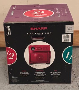 G - New Sharp Half Pint Carousel Red Microwave Oven