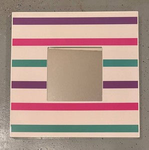 G - Striped Square Wall Mirror