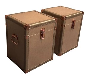 G - Two Trunk-Style End Tables  Accent Tables