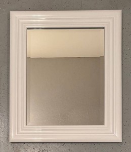 G - New White Framed Wall Mirror