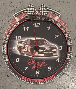 G - Vintage Dale Earnhardt Emerson 2000 NASCAR Wall Clock