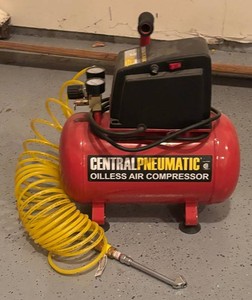 G - Central Pneumatic Oilless 13 HP 100 PSI Air Compressor