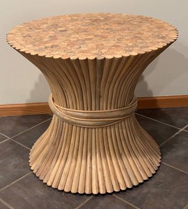 LLK - Vintage Alexvale Furniture Branch-Slice Top Accent Table