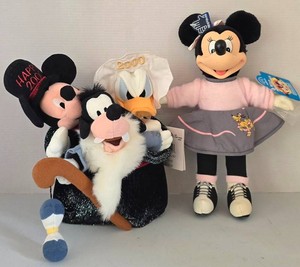 K - Vintage Disney Plush Mixed Lot - Happy 2000 & Applause Minnie