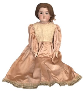 K - Antique Porcelain Doll - Floradora Real Hair