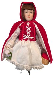 K - Red Riding Hood Doll With Display Stand 11 Inches