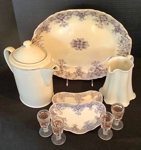 K - Vintage China & Glass Serving Pieces Mixed Lot - Wood & Son, Mikasa (9 Pieces)