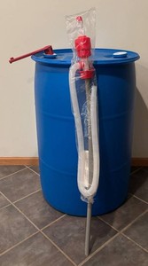 LL - 55-Gallon Plastic Drum With Manual Siphon Pump
