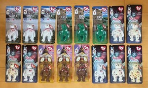 DR - Ty Beanie Babies Plush Bear Collection - Maple, Erin, Glory & Britannia