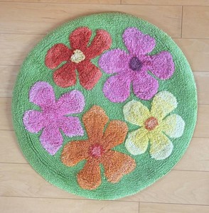 LR - Home Studio Round Floral Area Rug