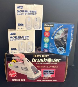 FY - Hoover Vacuum, TNP Wireless Outlet Switches & Holmes Personal Fan