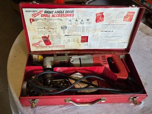 Milwaukee Heavy-Duty Right Angle Drill with Accessories - Works