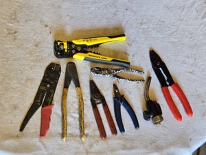 Assorted Wire Stripping and Cutting Tools