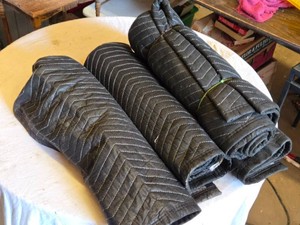 Lot of 4 Moving Blankets 40x72