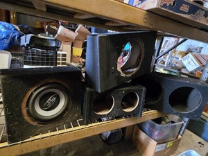 Lot of Subwoofer Boxes Including Rockville and SDX Audio Models