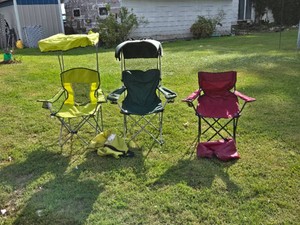 Renetto Camping Chair with Canopy, Ozark Trail Camping Chair and Another Camping Chair with Canopy