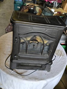 Duraflame Electric Fireplace Heater with Adjustable Thermostat and Flame Effect Works but Missing 1500W toggle switch