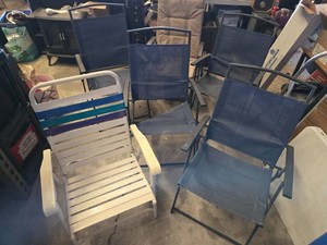 Variety of Outdoor Chairs - 2 of them will need mesh repair