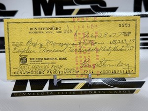 Scott LeDoux Purse Check vs. Duane Bobick July, 28 1977  Metropolitan Center From Boxing Promoter Ben Sternberg