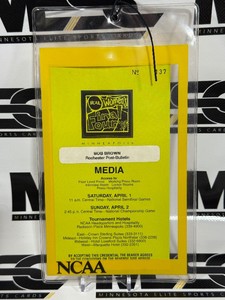 1995 NCAA Womens Basketball Final Four Media Pass - Bob Brown