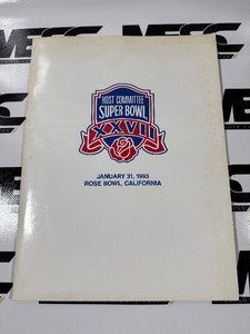 Super Bowl XXVII at Rose Bowl Media  Press Packet