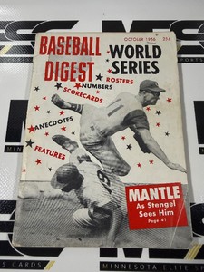1956 World Series Vintage Baseball Digest Publication