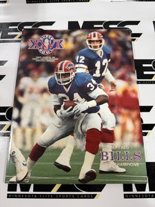 Super Bowl XXVI Buffalo Bills Football Game Program