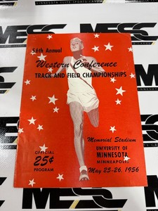 1956 Vintage Western Conference Track and Field Championship Official Program