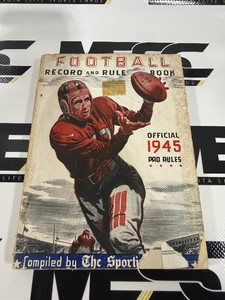 1945 Vintage Official Pro Football Rule Book