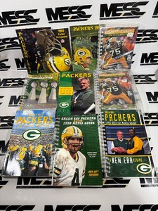 (9) Green Bay Packers Official Media Guides 1980s-90s Football
