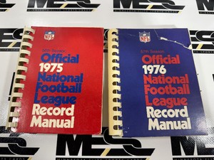 1975 and 1976 Official National League Record Manual NFL Football Books