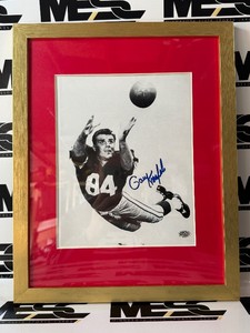 Gary Knafelc Autograph w Authentication Framed Green Bay Packers Vintage Football Photo