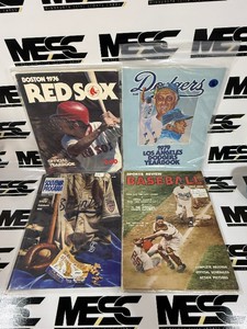 (4) Vintage Baseball Yearbooks, Programs, Publications