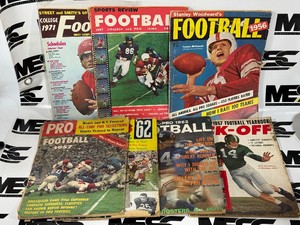 (7) Vintage 1950s-1970s Football Publications