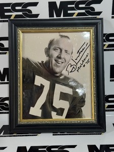 Bob Lurtsema Autographed Minnesota Vikings Framed Football Photo