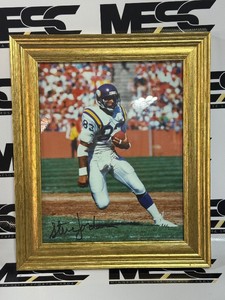 Steve Jordan Autographed wAuthenticity Minnesota Vikings Framed Football Photo