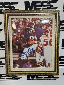 Joe Senser Autographed Minnesota Vikings Framed Football Photo