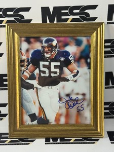 Jack Del Rio Autographed wAuthenticity Minnesota Vikings Framed Football Photo