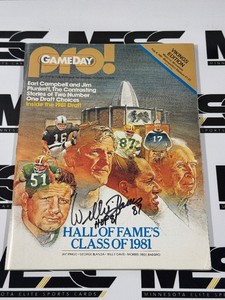 Willie Davis Autographed 1981 Minnesota Vikings Game Day Program