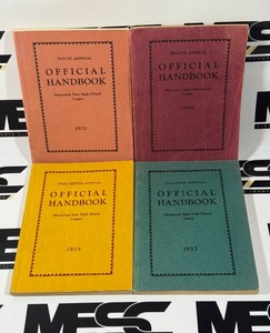 1930-1935 (4) Vintage Minnesota State Highschool league Official Handbooks