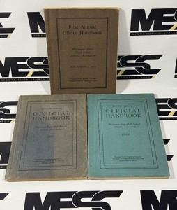 1923-26 (3) Vintage Minnesota State Highschool league Official Handbooks