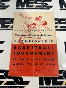 1944 Vintage Minnesota State High School Basketball Program