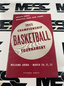 1952 Vintage Minnesota State High School Basketball Program